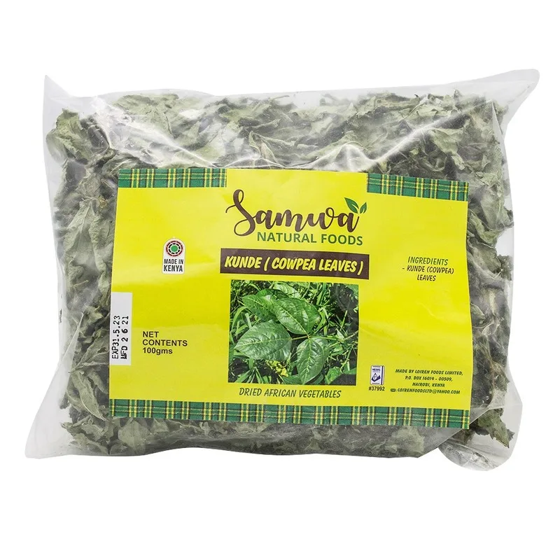 Sun-dried traditional kienyeji vegetables from Samwa Natural Foods Kenya